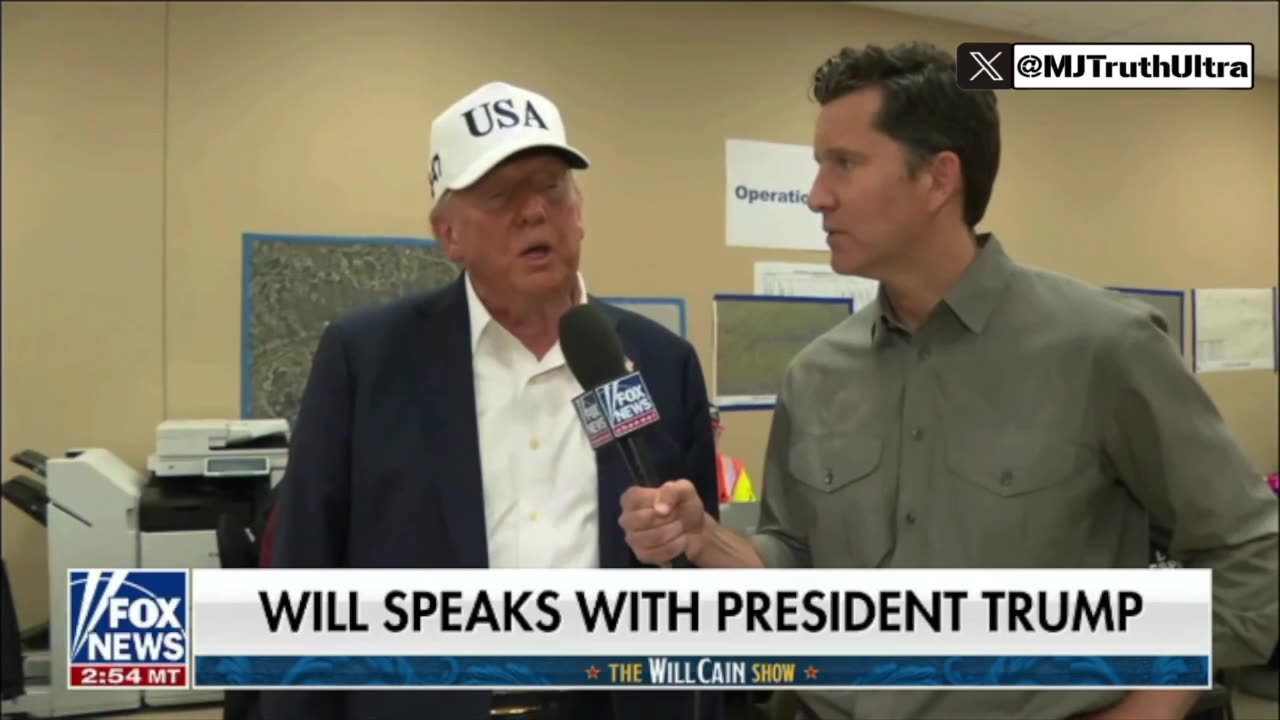 Trump says he was saved by “someone really special” as he points to the Sky