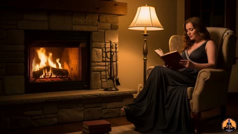 Relaxing Fireplace Music for Sleep, Study & Reading | 1 Hour Piano Ambience in 4K