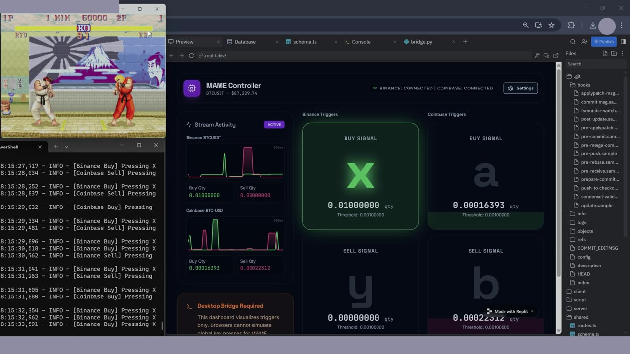 Vibe Coding a Bitcoin Exchange-to-MAME controller for SF2
