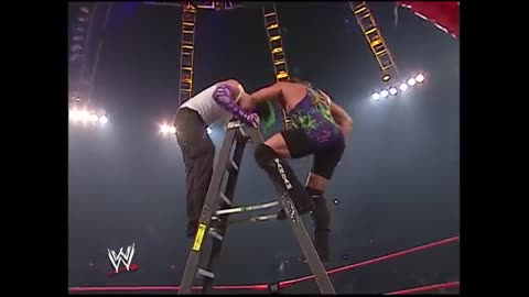 [FULL MATCH] RVD VS JEFF HARDY (I.C. + EUROPEAN TITLE UNIFICATION) LADDER MATCH WWE RAW 2002