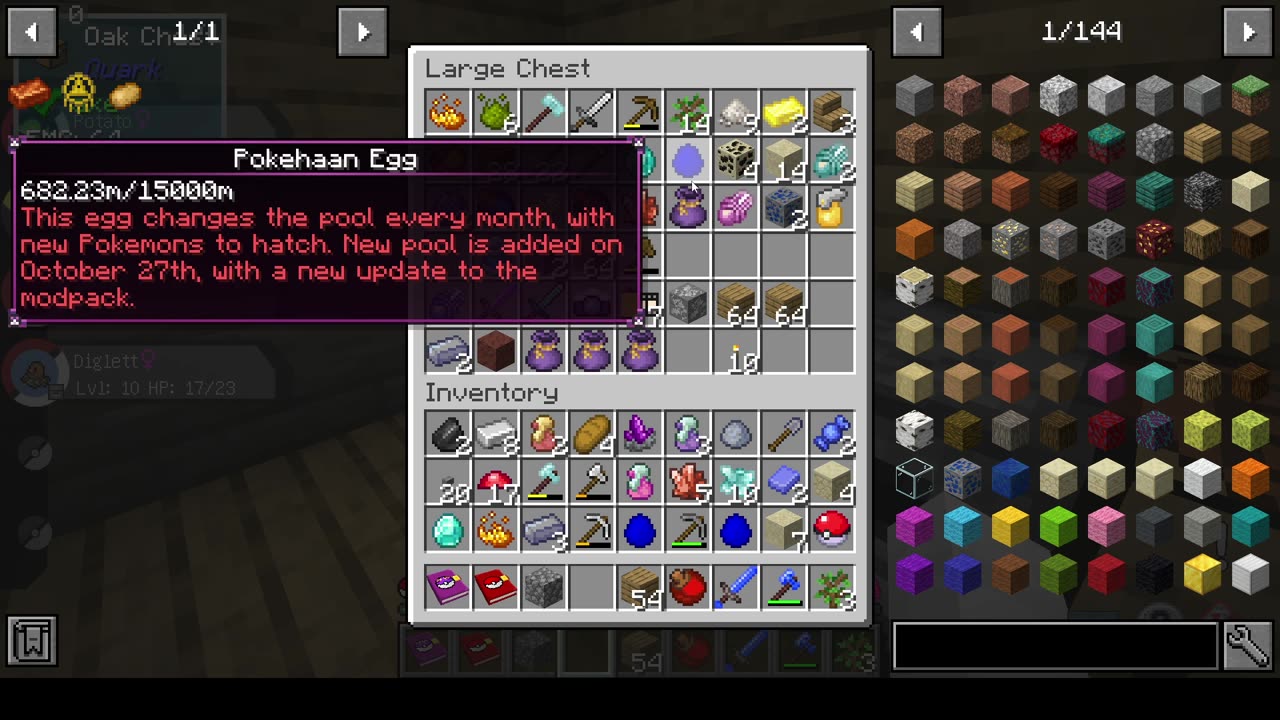 Playing Pokemon mod for Minecraft livestream