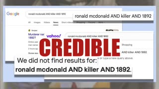 Fact Check: Video Does NOT Prove Ronald McDonald Killed Children In 1892
