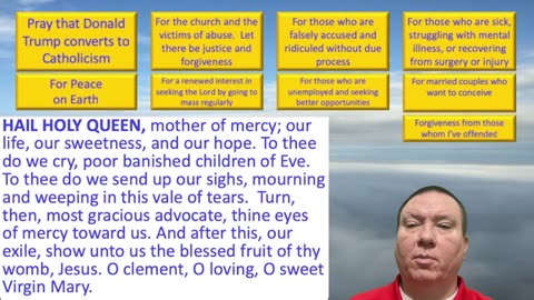 Mary's Daily Live Holy Rosary Prayer at 8:00 p.m. EST 11/24/2025