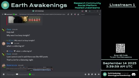 Earth Awakenings - Livestream 1 - #4018 - Live on Rumble/Youtube/X-Twitter/Twitch