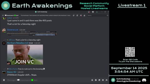 Earth Awakenings - Livestream 1 - #4018 - Live on Rumble/Youtube/X-Twitter/Twitch