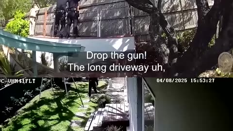 #Bodycam footage of #JillianLauren, wife of #Weezer bassist #ScottShriner, firing weapon at police