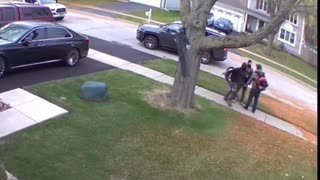 DHS agents saw three lawn care workers, two of them start running, while the