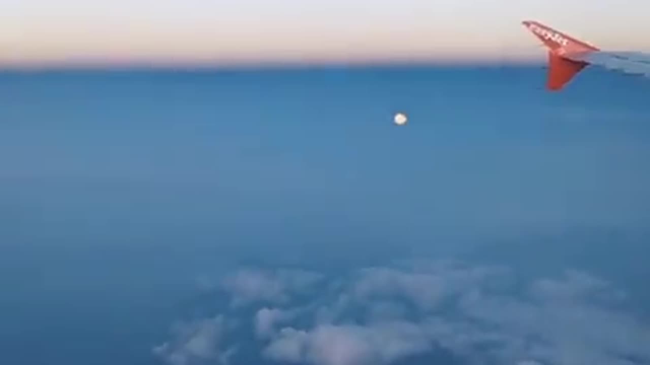 The local moon below the airplane?