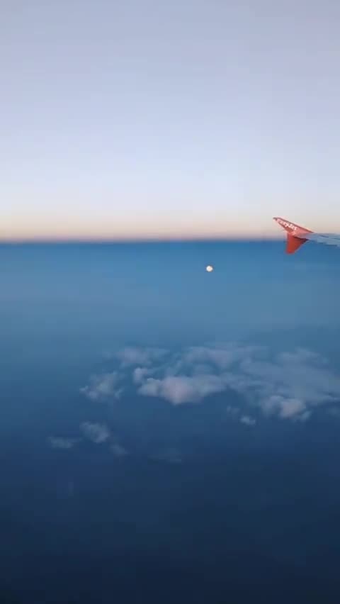 The local moon below the airplane?