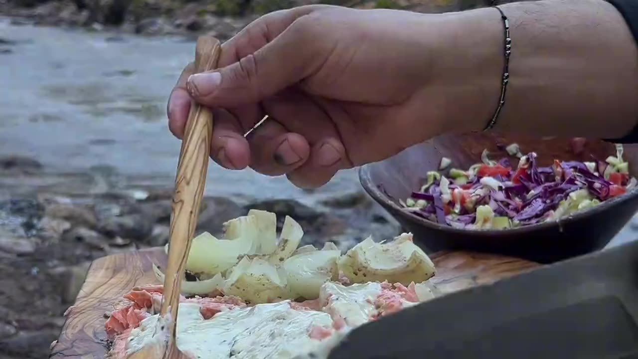 A delicious and yummy Fish is cooking in a unique style and served with a special sauce