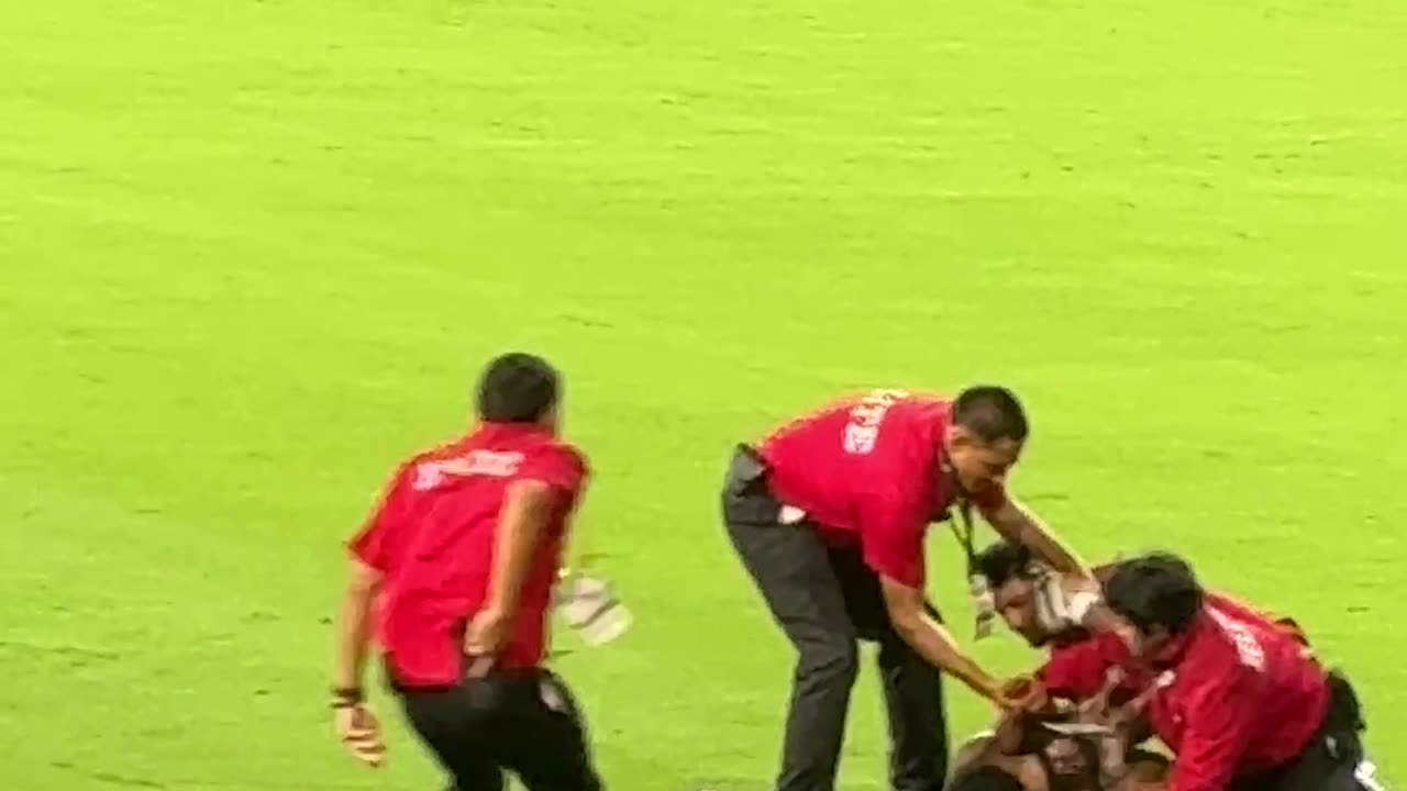 Girl Gets Tackled by Security Guards on the Padres Field