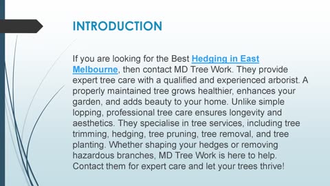 Best Hedging in East Melbourne