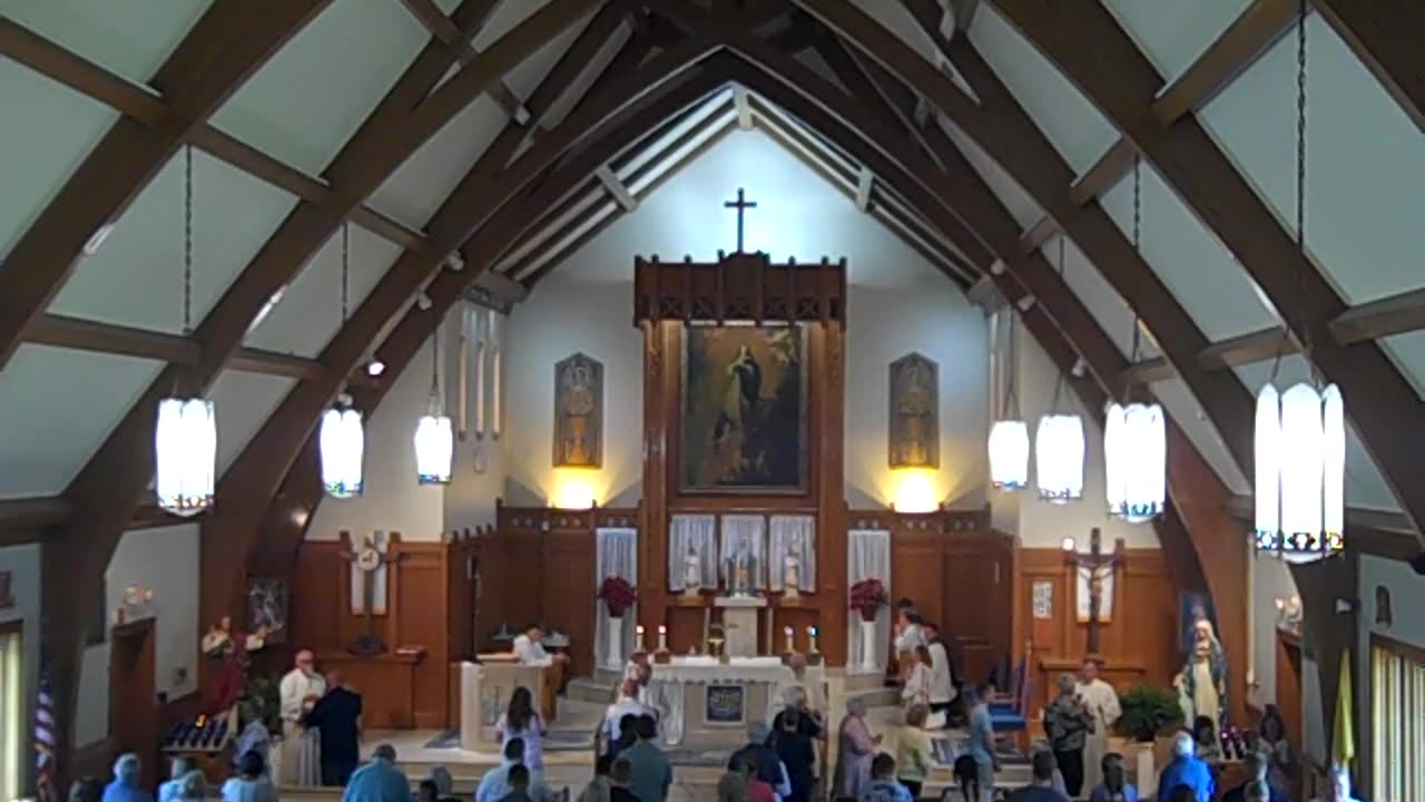 Corpus Christi Mass w Choir and beginning of Eucharistic Procession 11 AM Mass 062225AD