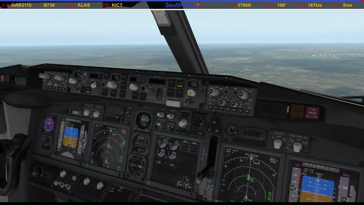 Landing in Wichita (KICT)