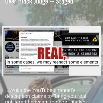 Fact Check: Bodycam Video Does NOT Authentically Show Cop Pull Over Black Judge -- Staged