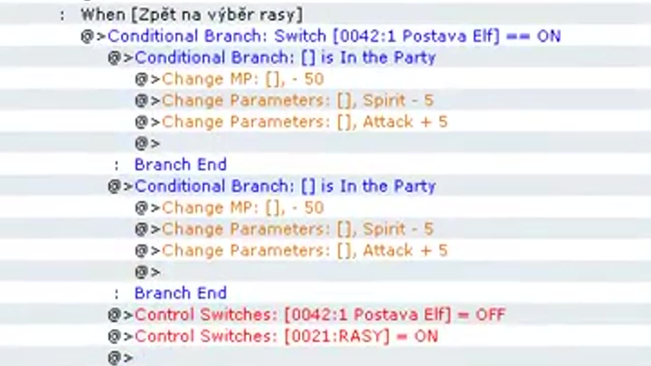 Čepel Prokletých / The Blade of the Damned - Skript Tvorby Postavy / Character creation script