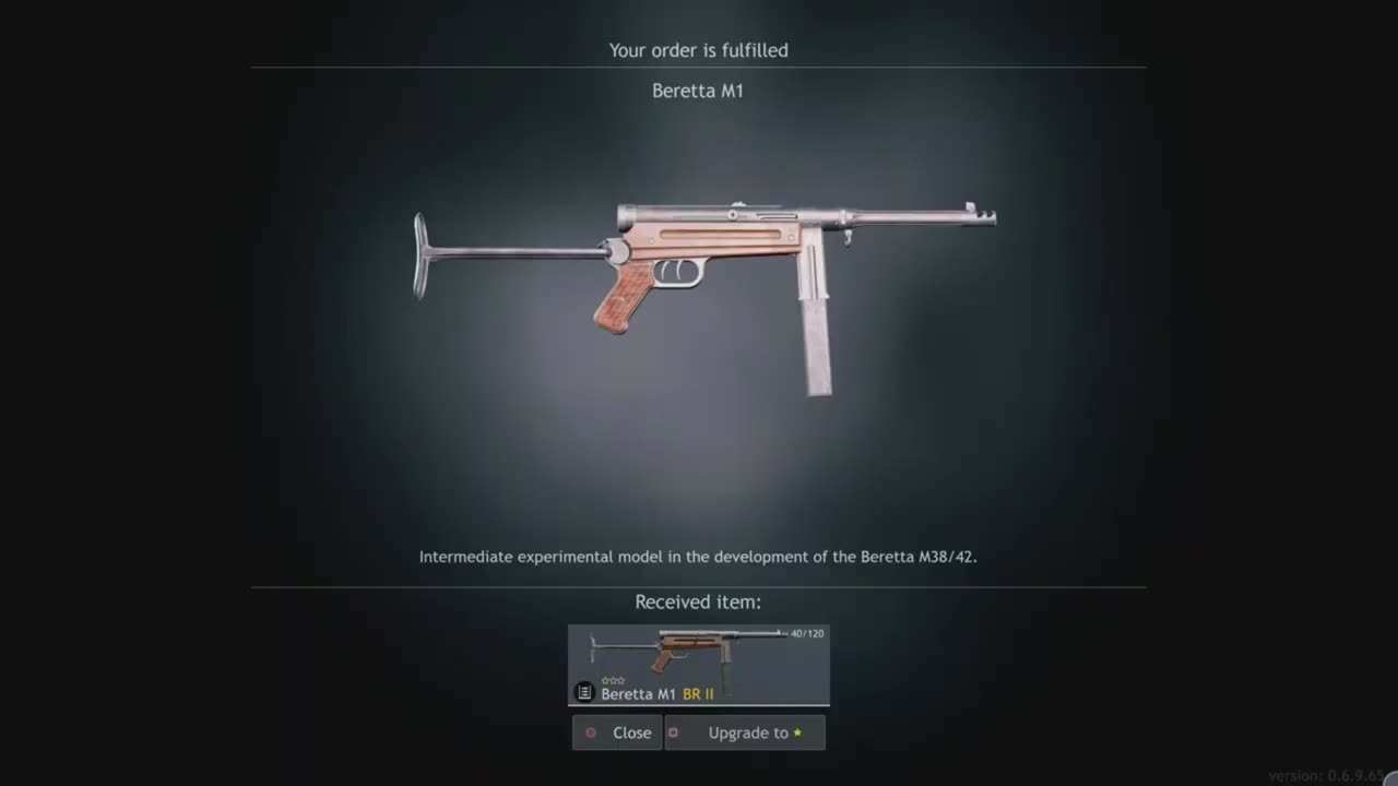 Enlisted: Beretta M1 Submachine gun