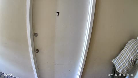 July 31 My Neighbor going in and out 58 times