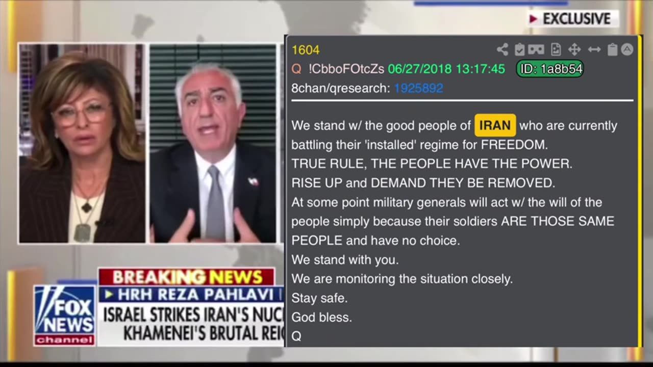 WATCH IRAN, MARIA BARTIROMO, Q PROOFS FROM @inthematrixxx