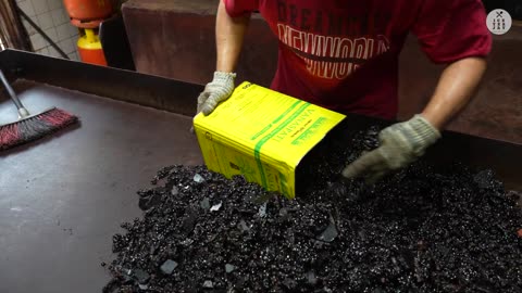 Amazing process making traditional coffe