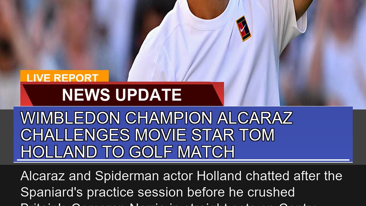 Wimbledon Champion Alcaraz Challenges Movie Star T