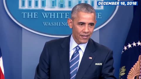 December 16, 2016: Obama carefully lays the groundwork for the Russia hoax.