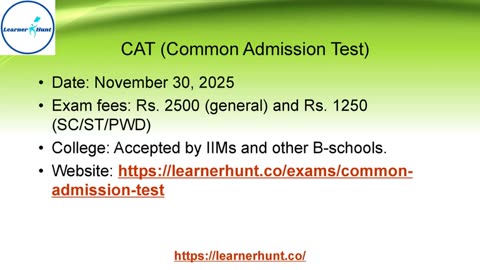 Upcoming MBA Entrance Exams 2025 date, exam fees and participating colleges