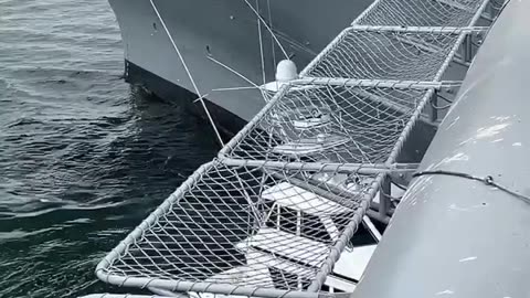 M/V Offshore impacting the USS Midway