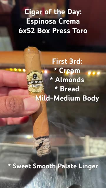 Espinosa Crema 6x52 Box Press Toro #CigarOfTheDay #Shorts #Short #CigarReview #Review