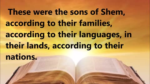 The sons of Shem