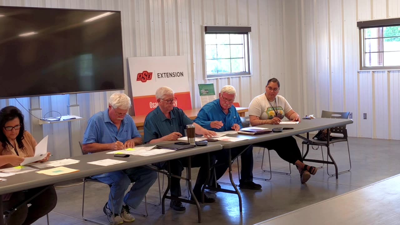 05.30.2025 - Osage County Excise Board Meeting