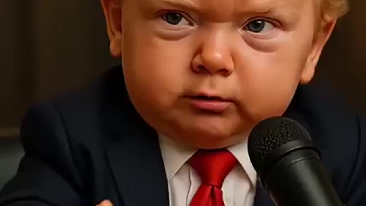 @gottaseevideos:Trump's baby ai speech