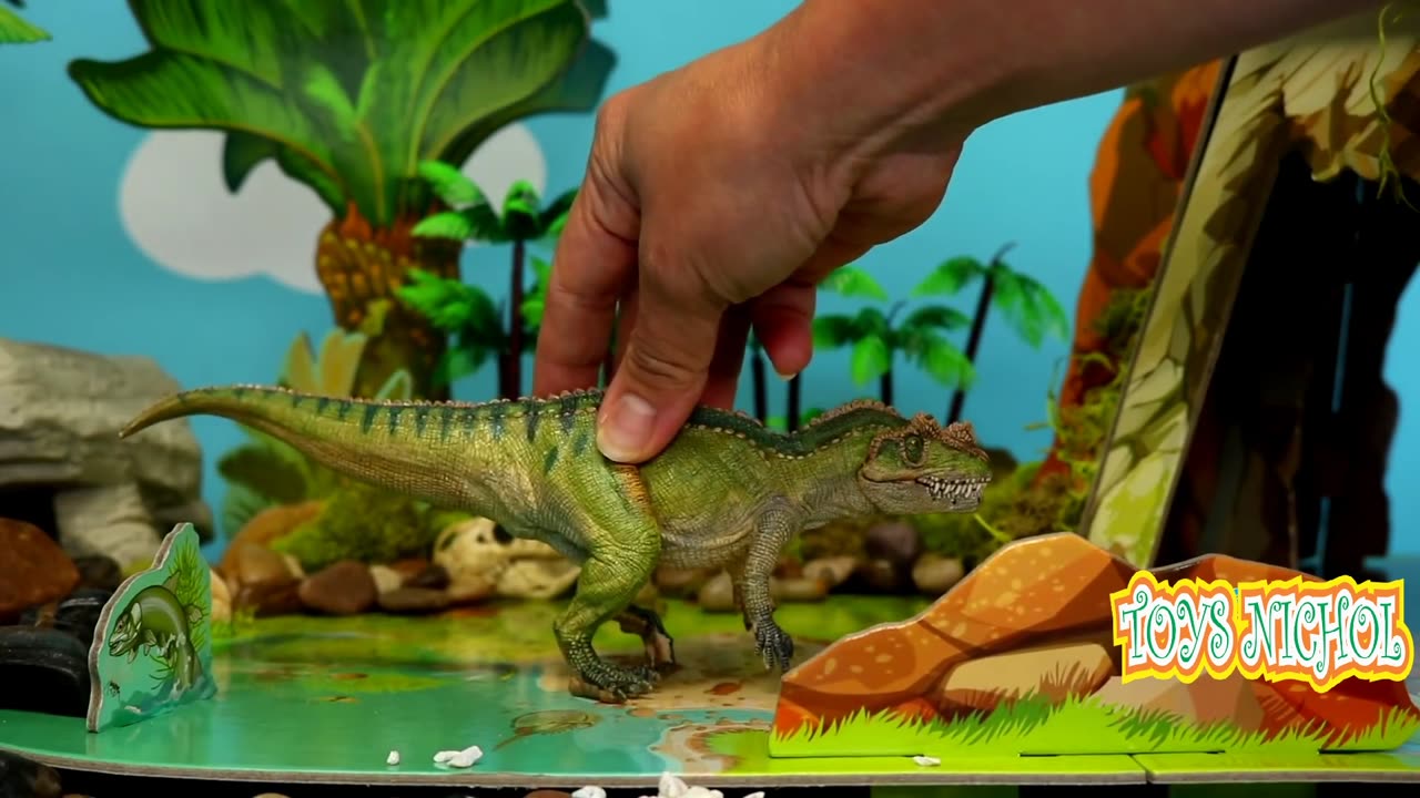 Stegosaurus Moves Away from the Volcano Because it is About to Erupt