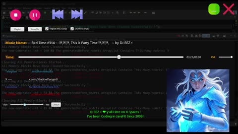 My Java: Bird Time #316 👽👽👽 Added ~3000 Lines of Code! 👽👽👽 ~ by DJ REZ ⚡