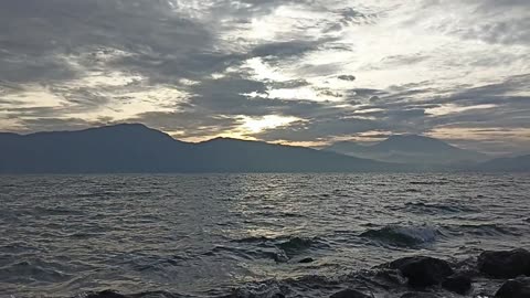 Waiting and Witnessing the Sunset at Lake Singkarak West Sumatra Indonesia Part 6