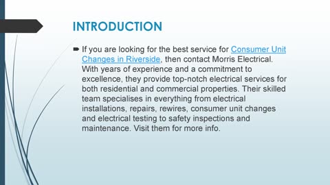 Best Consumer Unit Changes in Riverside