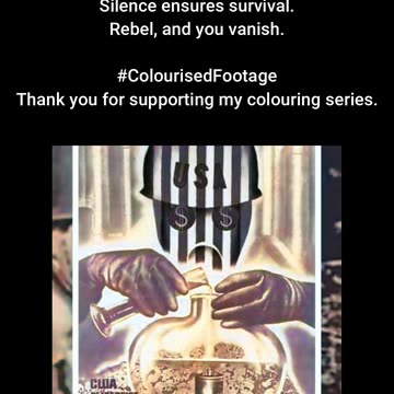 1984 Big Brother Protects Poster #ColourisedHistory