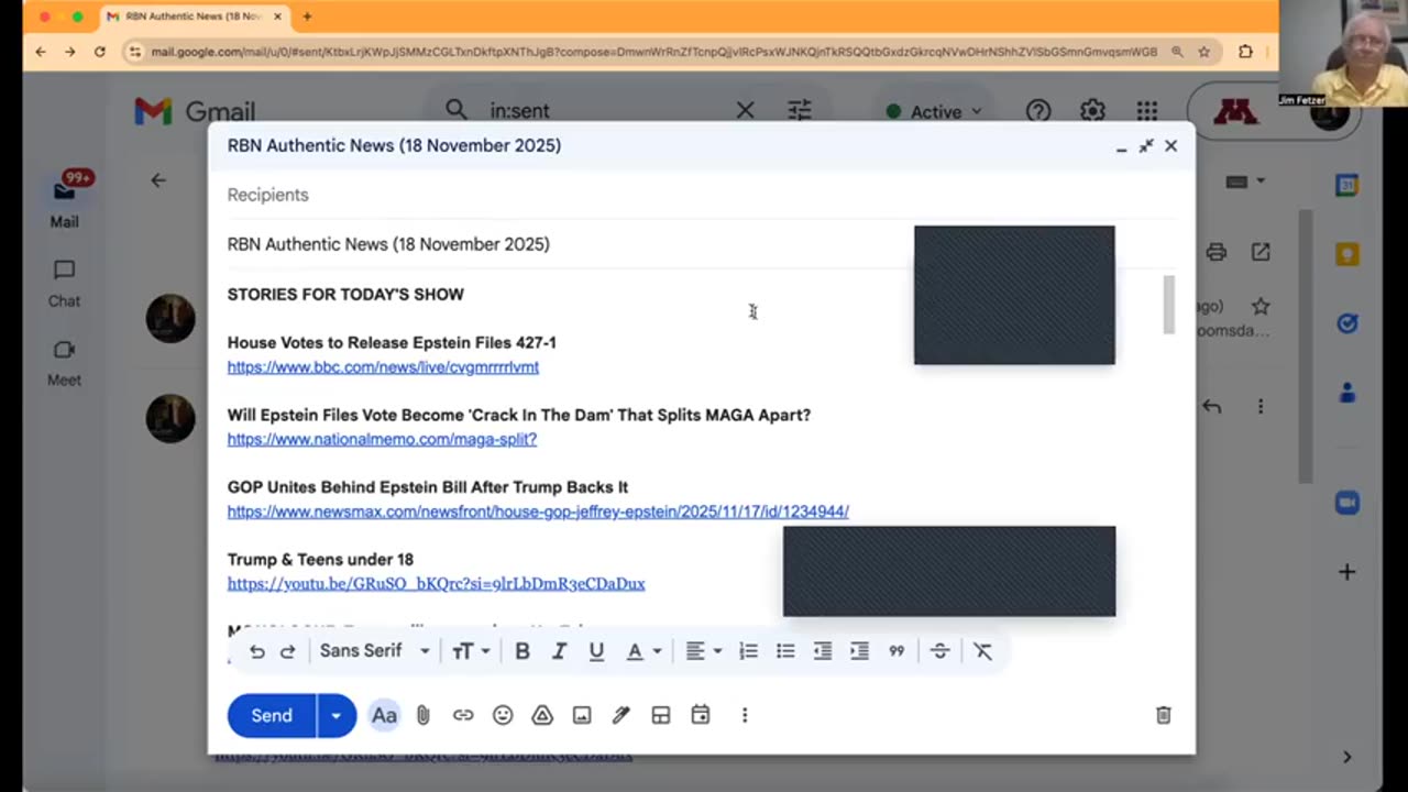 RBN Authentic News (18 November 2025)