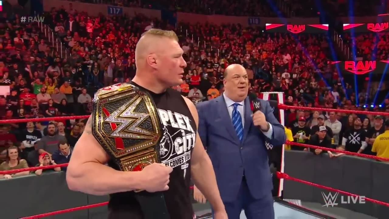 Brock Lesnar wrestling match