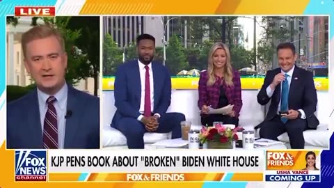 Peter Doocy REFUSES to let KJP get away with profiting off her lies