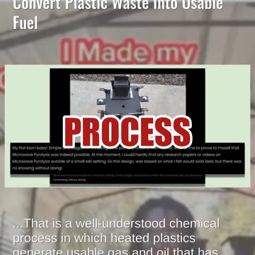 Fact Check: Julian Brown Did NOT Invent Pyrolysis Method To Convert Plastic Waste Into Usable Fuel