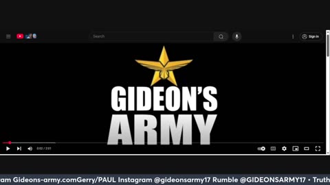 GIDEONS ARMY LIVE WED 9/3 @ 930 AM EST