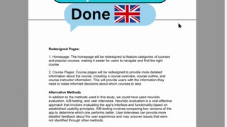 Student Work (Report)| CMP6214 Part 4 LearnAnywhere App Final UX Evaluation | Birmingham University