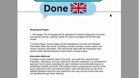 Student Work (Report)| CMP6214 Part 4 LearnAnywhere App Final UX Evaluation | Birmingham University