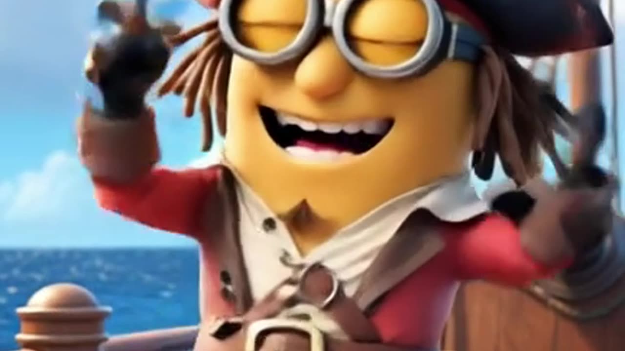 Pirate Minion Adventure: AI Animation on the High Seas! 🏴☠️⚓️