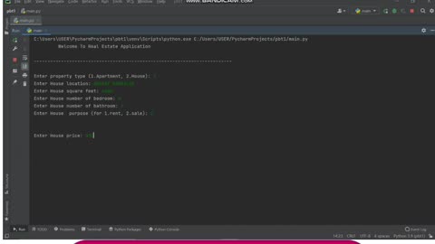 Student Work(Project)| DFP40203 Project:Real Estate Management System Using Python Work Video