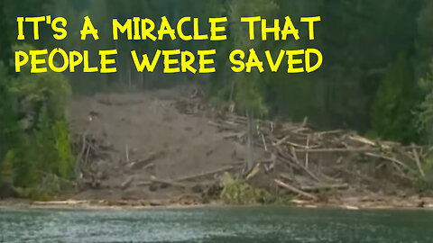 HUGE LANDSLIDE: another second and a tragedy would have happened!!!