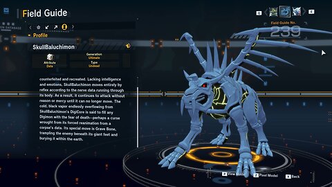 skullbaluchimon all digivolution/de-digivolution/profile Digimon Story Time Stranger