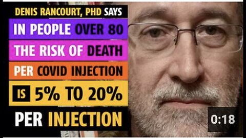 "Denis Rancourt, PhD: 5-20% Death Risk Per Injection in People Over 80"