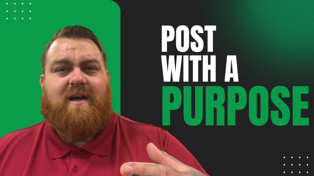 Post with a Purpose